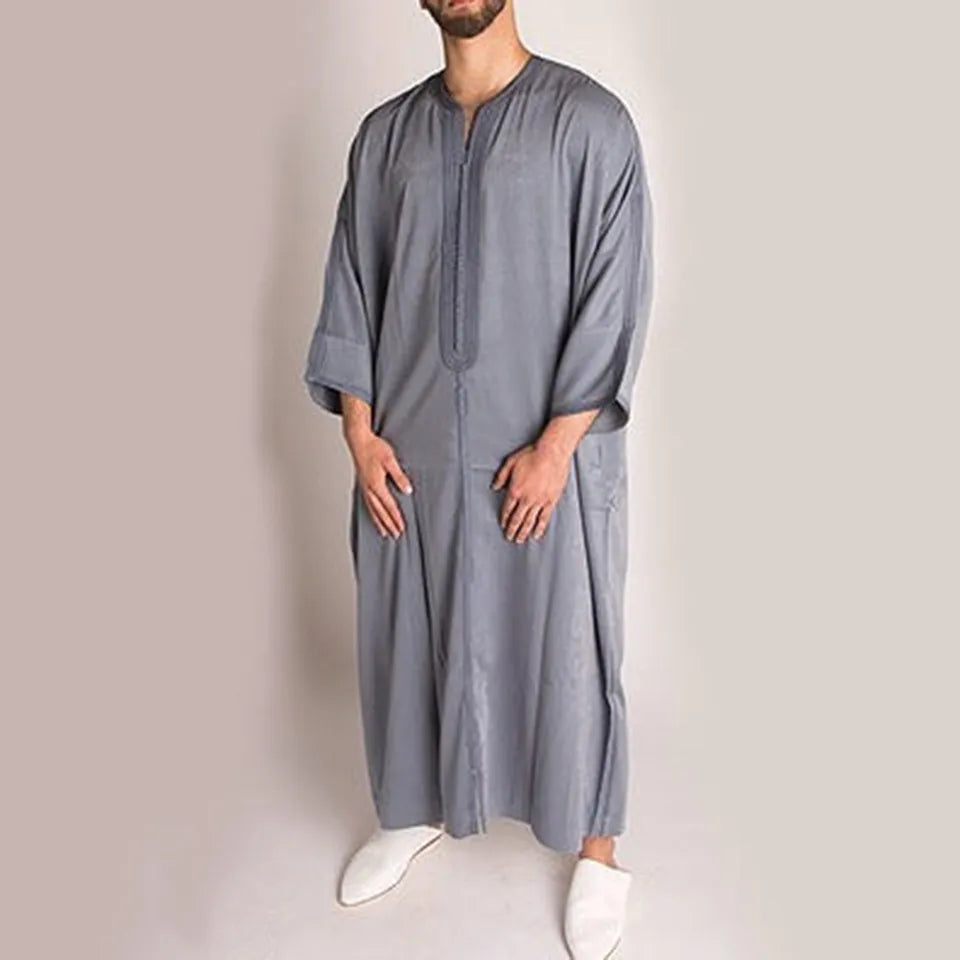 Wolf Grey Moroccan Thobe