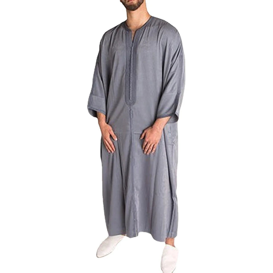 Wolf Grey Moroccan Thobe